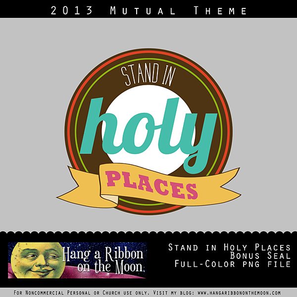 2013 Mutual Theme seal from Hang a Ribbon on the Moon