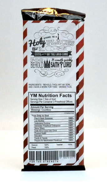 2013 Mutual Theme candy bar wrapper for Young Men (back)