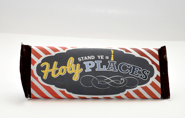 2013 Mutual Theme candy bar wrapper (1.55 oz. Hershey's) for Young Men. Free download from Hang a Ribbon on the Moon.