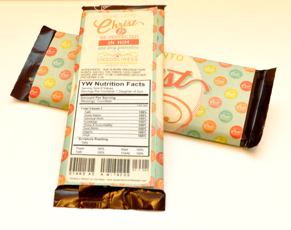 2014 Come Unto Christ YW/YM Candy Bar Wrappers for 1.55-ounce Hershey's Bars. Free Download!