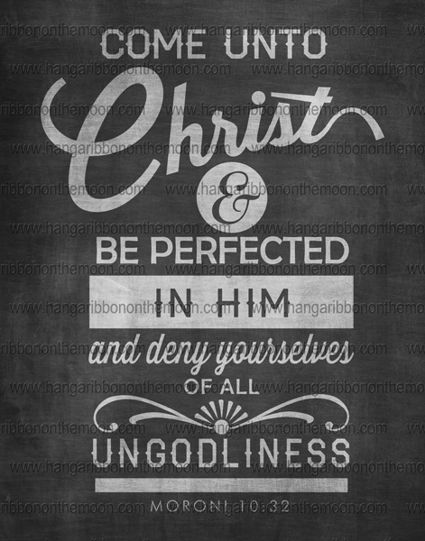 Come Unto Christ posters: 8x10, 11x14, 16x20 & 20x30. Four versions. Free download!