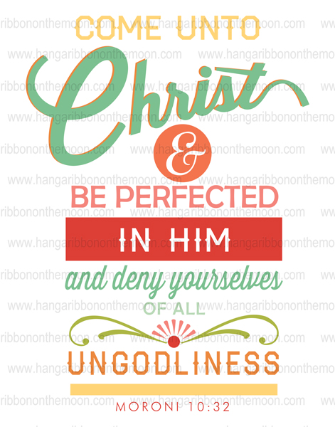 Come Unto Christ posters: 8x10, 11x14, 16x20 & 20x30. Four versions. Free download!