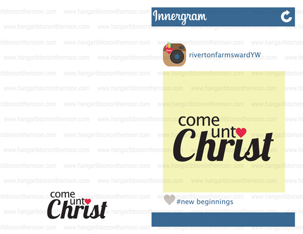 Focus on Your Innergram: Program Covers and Skit. Great theme for YWIE, New Beginnings, Relief Society, Youth Conference, Activity Days. Tons of free printables!