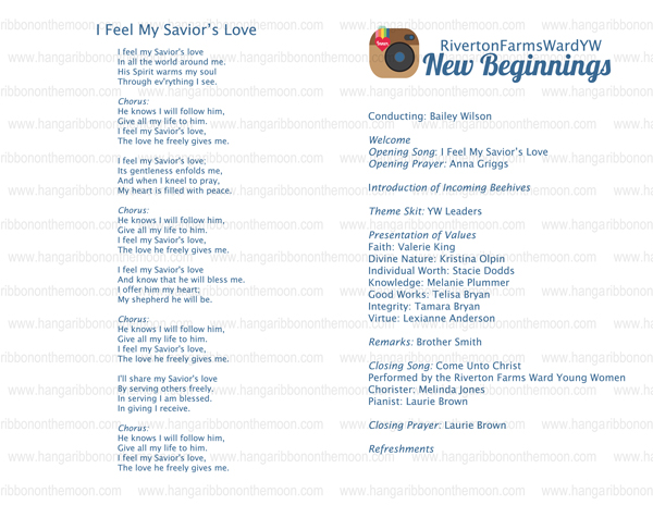 Focus on Your Innergram: Program Covers and Skit. Great theme for YWIE, New Beginnings, Relief Society, Youth Conference, Activity Days. Tons of free printables!