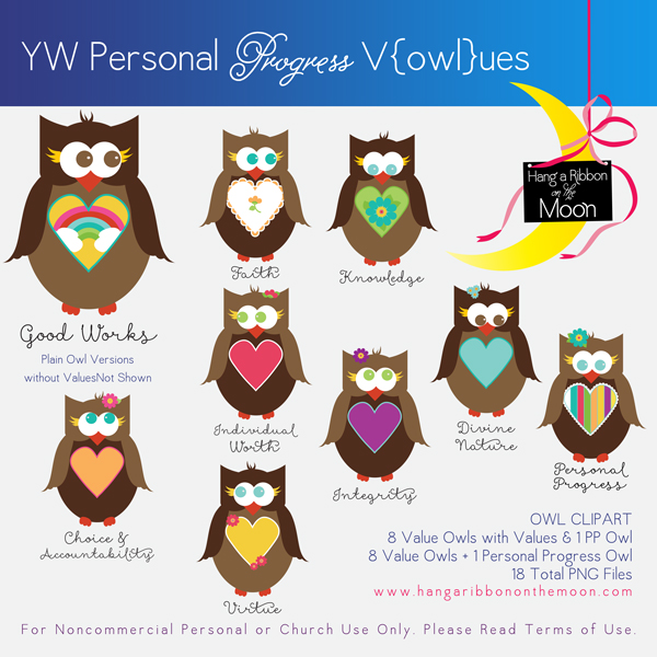 YW Personal Progress V{owl}ues Clipart: Free download!