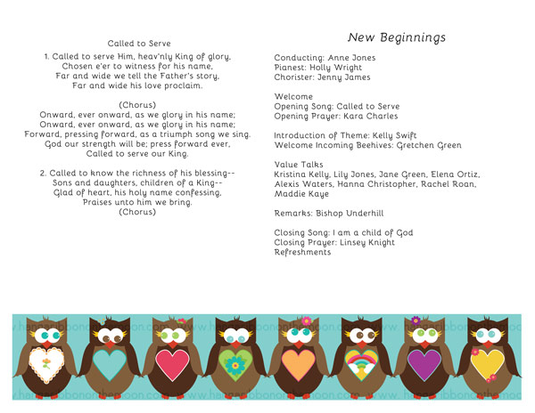 YW Personal Progress V{owl}ues Program Covers. Free download! Lots of free coordinating files!