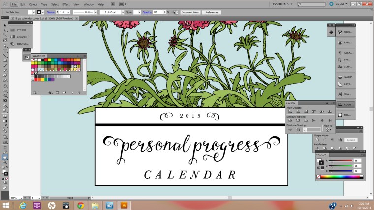 2015 Personal Progress Calendar Sneak Peek!