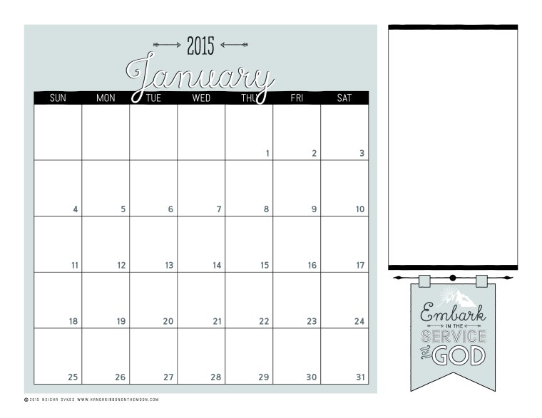 2015 Mutual Theme Calendars for Young Women! Editable PDF--so easy to use! Color and black & white versions. FREE download!