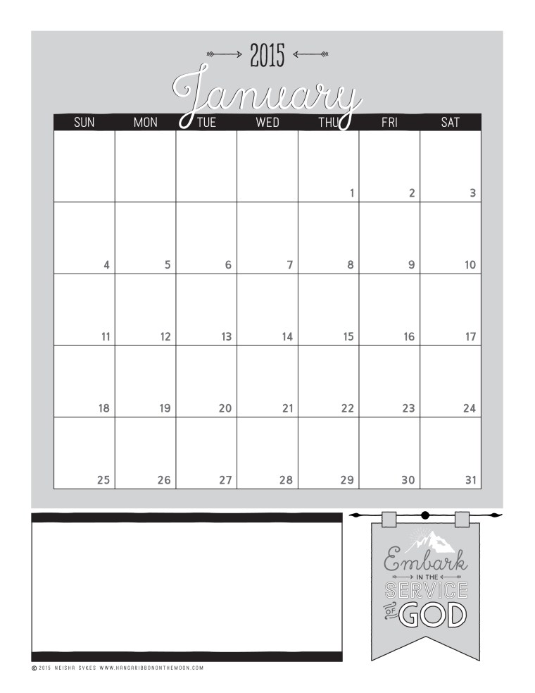 2015 Mutual Theme Calendars [Vertical Format] for Young Women! Editable PDF--so easy to use! Color and black & white versions. FREE download!