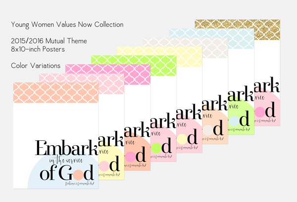 YW Values Now Collection 2015 & 2016 Mutual Theme Posters. FREE downloads!