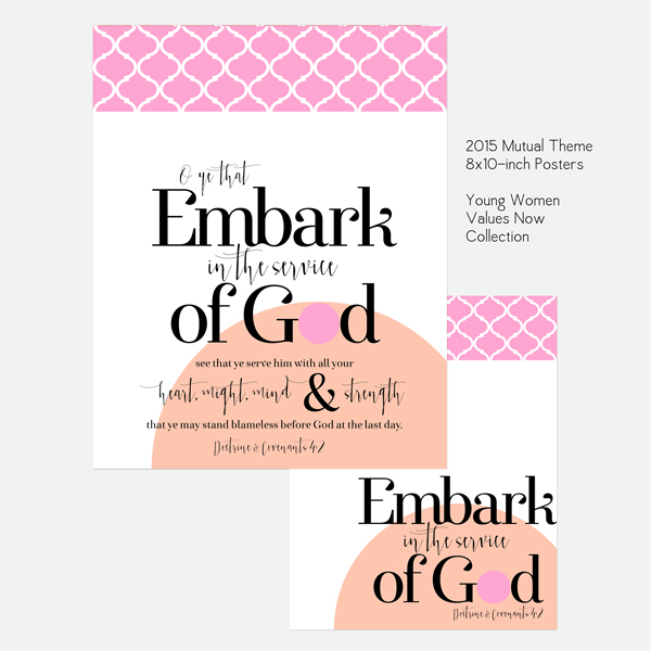 YW Values Now Collection 2015 & 2016 Mutual Theme Posters. FREE downloads!