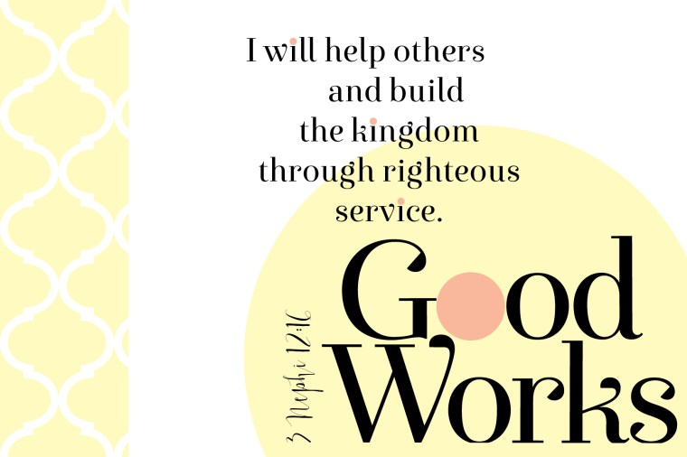 YW Values Now Personal Progress Value Cards. 4x6-inch Photo cards with Personal Progress values. Use as gifts, handouts and more!