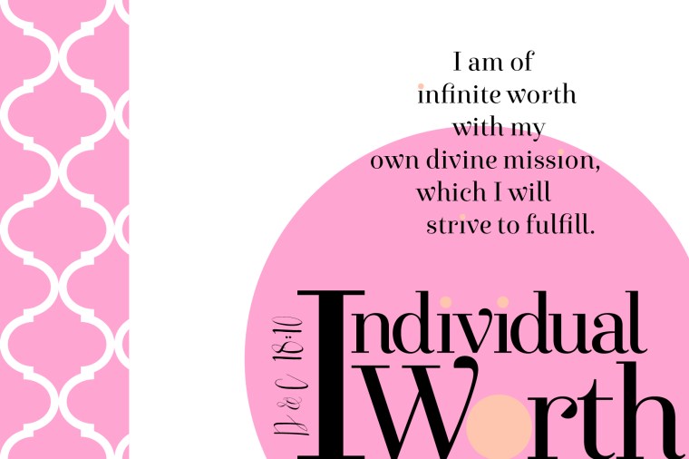 YW Values Now Personal Progress Value Cards. 4x6-inch Photo cards with Personal Progress values. Use as gifts, handouts and more!