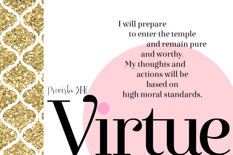 YW Values Now Personal Progress Value Cards. 4x6-inch Photo cards with Personal Progress values. Use as gifts, handouts and more!