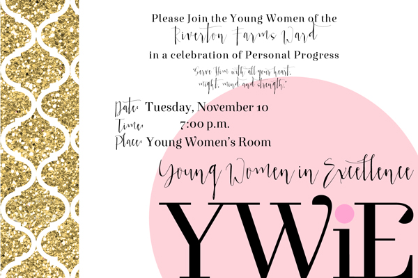YW Values Now 4x6 Photo Invites. FREE downloads! For New Beginnings, Young Women in Excellence, Girls Camp and more!