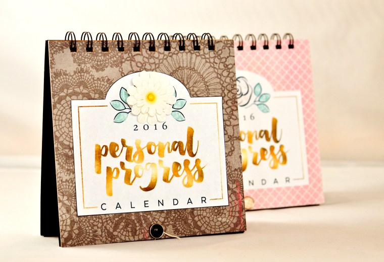 2016 LDS YW Personal Progress Calendar. Inspire your young women with this fun project. FREE download!