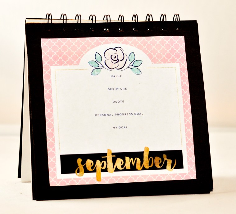 2016 LDS YW Personal Progress Calendar. Inspire your young women with this fun project. FREE download!