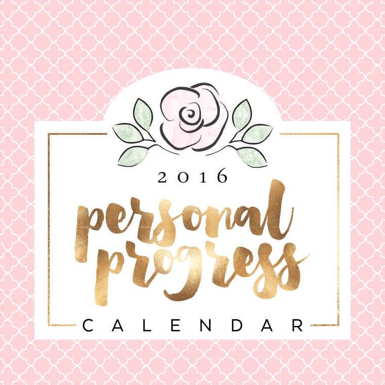 2016 LDS YW Personal Progress Calendar. Inspire your young women with this fun project. FREE download!