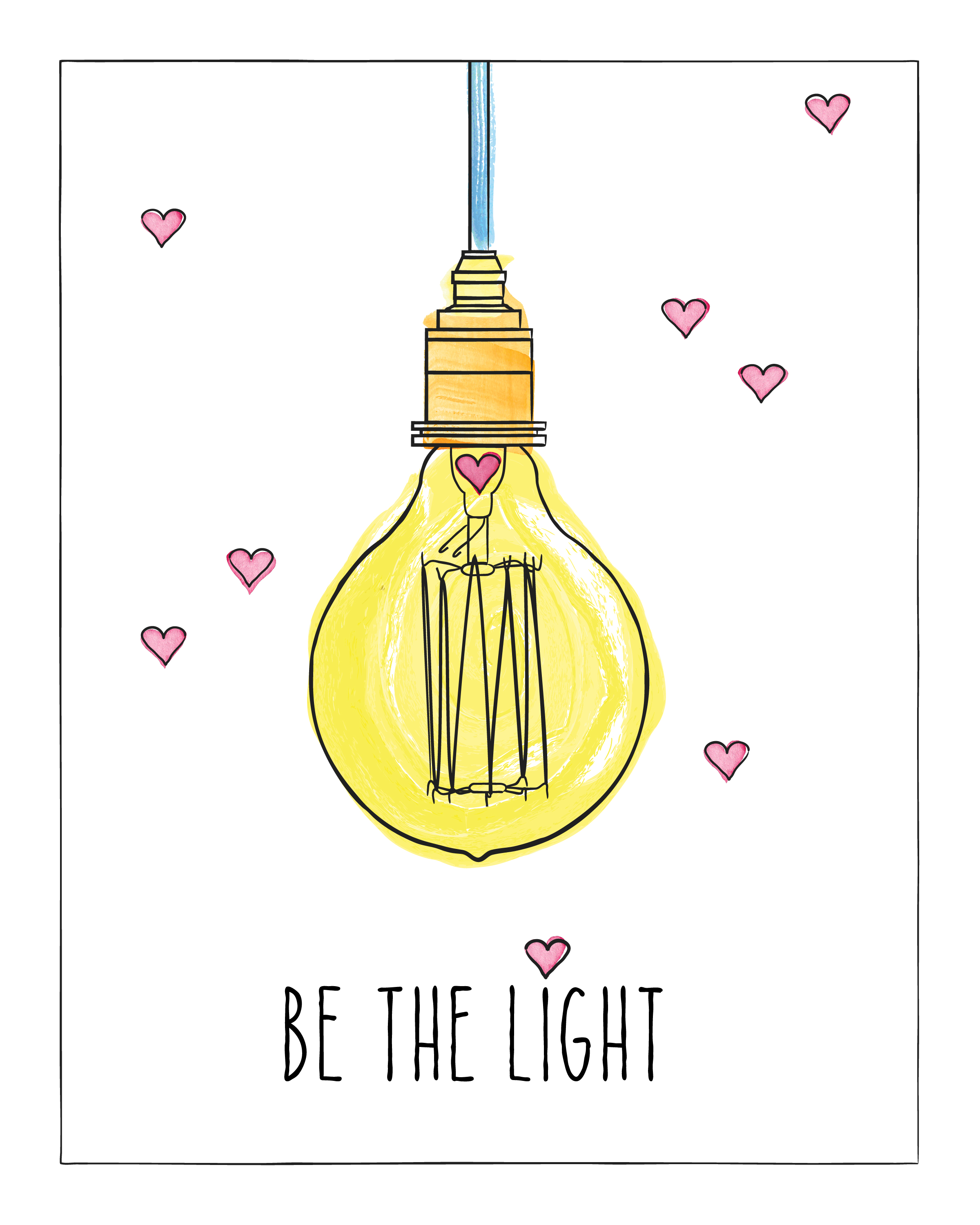 be the light poster_8x10