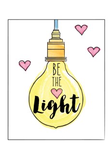 Be the Light Notebooks. FREE download! Perfect for Young Women and Activity Days!