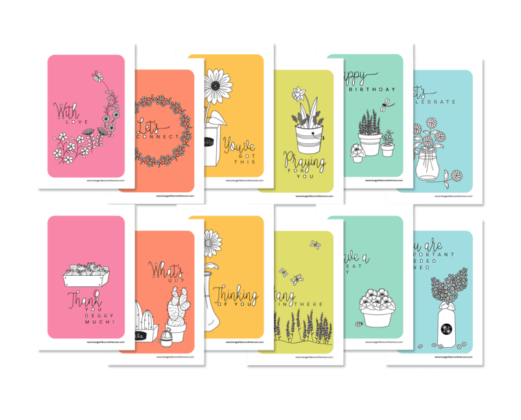 Lively Blooms Ministering Pack. 12 Uplifting Animated and Image Text Messages